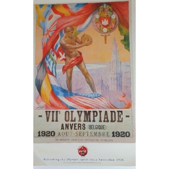 Poster Olympische Spelen Anvers (Belgique)